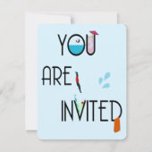 Invitation à la fête du pool (Devant)