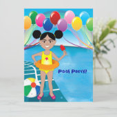 Invitation à la fête du pool (Debout devant)