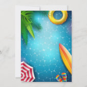 Invitation à la fête du pool (Dos)