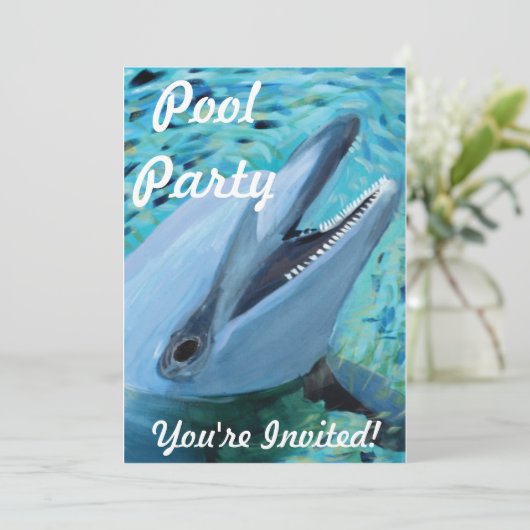 Invitation à la fête du pool (Debout devant)