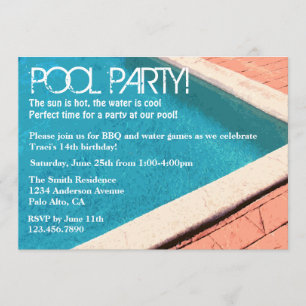 Invitation à la fête du pool
