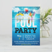 Invitation à la fête du pool (Debout devant)