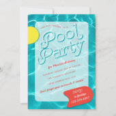 Invitation à la fête du pool adulte (Devant)