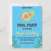 invitation à la fête du pool d'ananas (Devant)