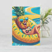 invitation à la fête du pool d'ananas (Debout devant)
