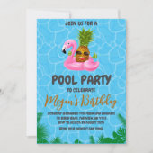invitation à la fête du pool d'ananas (Devant)