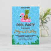 invitation à la fête du pool d'ananas (Debout devant)
