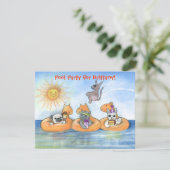 Invitation à la fête du pool d'enfants (Debout devant)