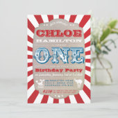 Invitation à la fête du premier anniversaire Cirqu (Debout devant)