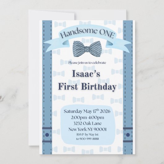 Invitation à la fête du premier anniversaire du be (Devant)