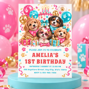 Invitation à la fête du premier anniversaire d'un
