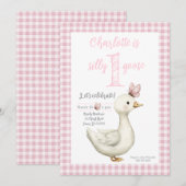 Invitation à la fête du premier anniversaire d'une (Devant / Derrière)