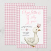 Invitation à la fête du premier anniversaire d'une (Devant / Derrière)