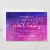 Invitation à la fête du quarantième anniversaire (Devant)