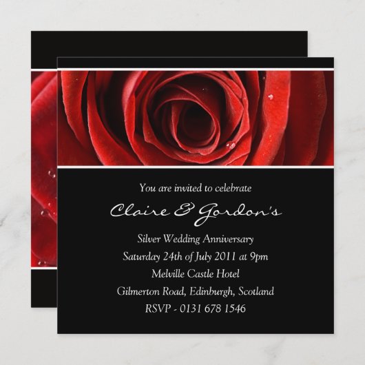 Invitation à la fête du Rose (Devant / Derrière)