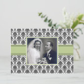 Invitation à la fête du Sage Green Damask (Debout devant)