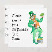 Invitation à la fête du Saint Patrick (Devant / Derrière)