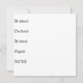 Invitation à la fête du Saint Patrick (Dos)