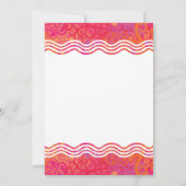 Invitation à la Fête du Soleil d'Été (Dos)