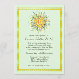 Invitation à la fête du Solstice d'été