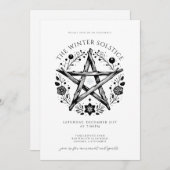 Invitation à la fête du solstice d'hiver (Devant / Derrière)