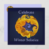 Invitation à la fête du Solstice d'hiver (Devant / Derrière)