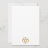 Invitation à la fête du solstice d'hiver en or (Dos)