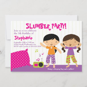 Invitation à la fête du sommeil pour l'anniversair