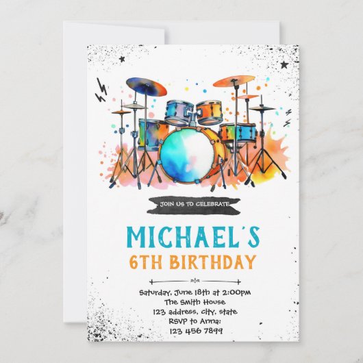 Invitation à la fête du tambour (Devant)