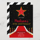 Invitation à la fête du tapis rouge étoilé (Devant / Derrière)