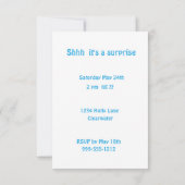 Invitation à la fête du teckel bleu (Dos)