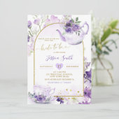 Invitation à la fête du thé à la Fête des mariées  (Debout devant)