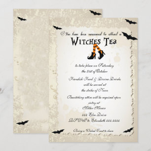 Invitation à la fête du thé de la cuisine d'Hallow