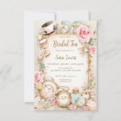 Invitation à la fête du thé de la douche nuptiale (Devant)