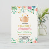 Invitation à la fête du thé de la fête des mères (Debout devant)