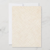 Invitation à la fête du thé de la nuptiale (Dos)