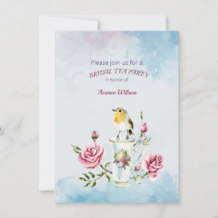 Invitation à la fête du thé de la nuptiale