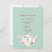 Invitation à la fête du thé de la nuptiale (Dos)