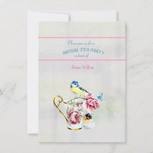 Invitation à la fête du thé de la nuptiale