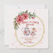 Invitation à la fête du thé de la nuptiale (Devant)