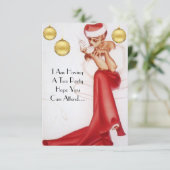 Invitation à la fête du thé de vacances (Debout devant)