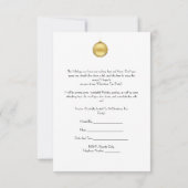 Invitation à la fête du thé de vacances (Dos)