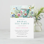 Invitation à la fête du thé floral (Debout devant)