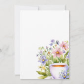 Invitation à la fête du thé floral (Dos)