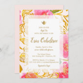 Invitation à la fête du thé floral (Devant / Derrière)