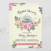 Invitation à la fête du thé floral (Devant / Derrière)