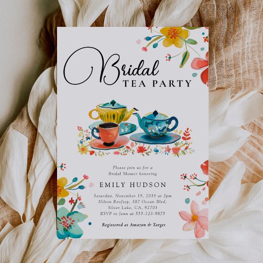 Invitation à la fête du thé floral