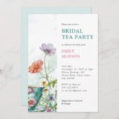 Invitation à la fête du thé floral (Devant / Derrière)