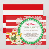 Invitation à la Fête du Thé Noël (Devant / Derrière)