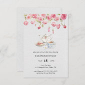 Invitation à la fête du thé par-thé (Devant / Derrière)